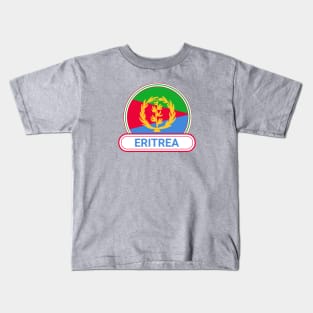 Eritrea Country Badge - Eritrea Flag Kids T-Shirt